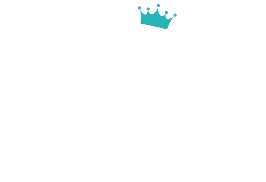 Kings Dairy Teal Crown Logo