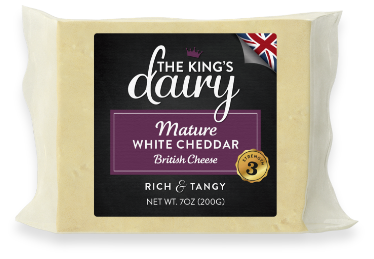 The Kings Dairy Cheese 200g MATURE WHITE CHEDDAR